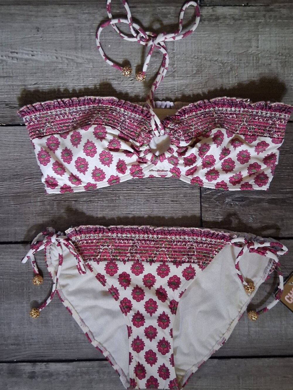 Juicy Couture Martinique Large Bikini Strapless NEW